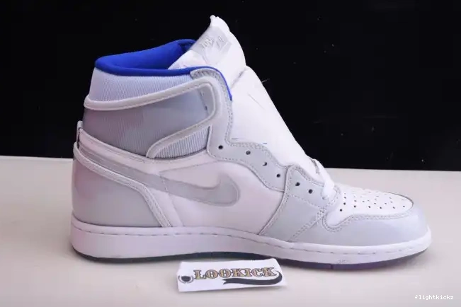 Air CK6637-104 1 High White Jordan Retro Zoom Blue Racer 0630